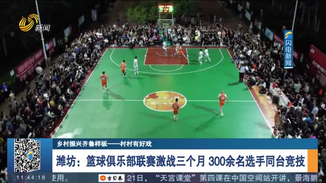 潍坊：篮球俱乐部联赛激战三个月 300余名选手同台竞技