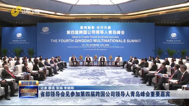 省部领导会见参加第四届跨国公司领导人青岛峰会重要嘉宾