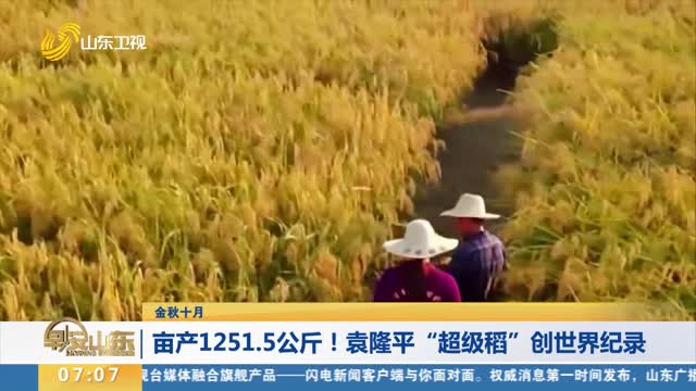 【金秋十月】亩产1251.5公斤！袁隆平“超级稻”创世界纪录