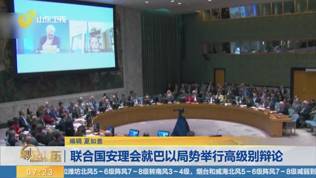 联合国安理会就巴以局势举行高级别辩论