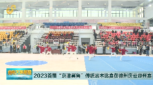 2023首届“京津冀鲁“传统武术比赛在德州庆云开赛