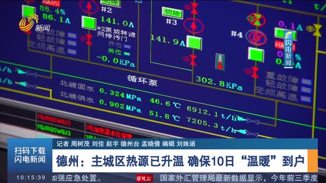 德州：主城区热源已升温 确保10日“温暖”到户