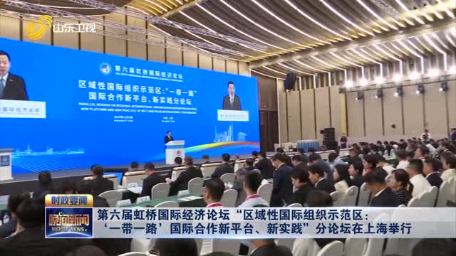 第六届虹桥国际经济论坛“区域性国际组织示范区：‘一带一路’国际合作新平台、新实践”分论坛在上海举行