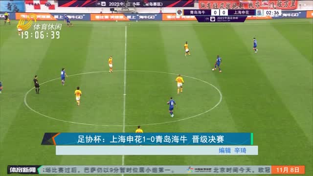 足协杯：上海申花1-0青岛海牛 晋级决赛