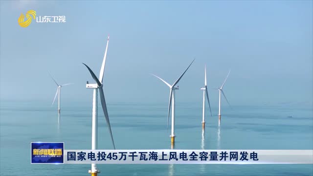 国家电投45万千瓦海上风电全容量并网发电