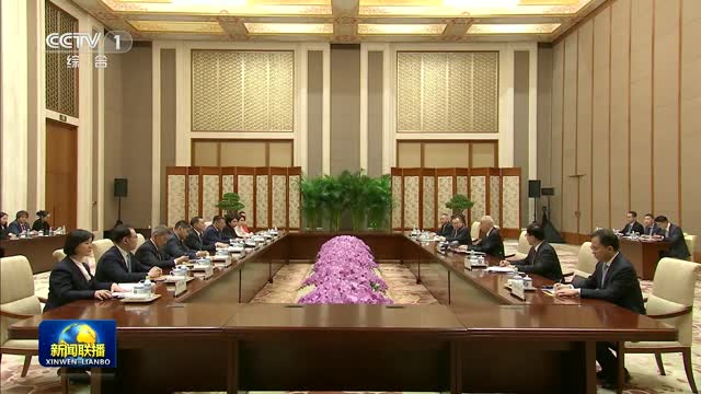 蔡奇会见蒙古人民党代表团