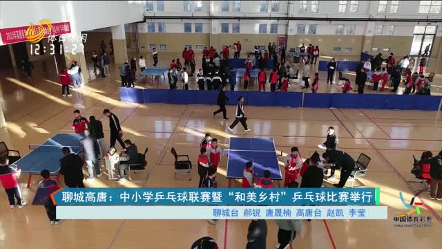聊城高唐：中小学乒乓球联赛暨“和美乡村”乒乓球比赛举行