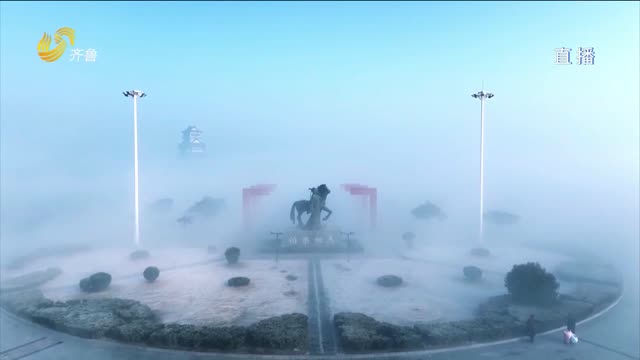 成武：平流雾笼罩下的小城