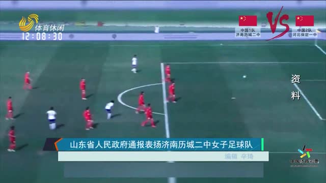 山东省人民政府通报表扬济南历城二中女子足球队