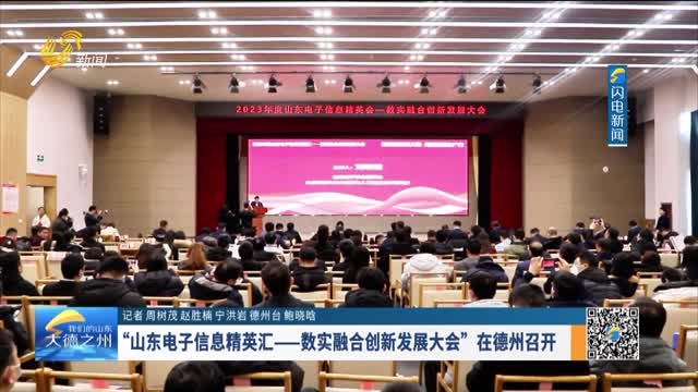 “山东电子信息精英汇——数实融合创新发展大会”在德州召开