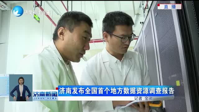 济南发布全国首个地方数据资源调查报告