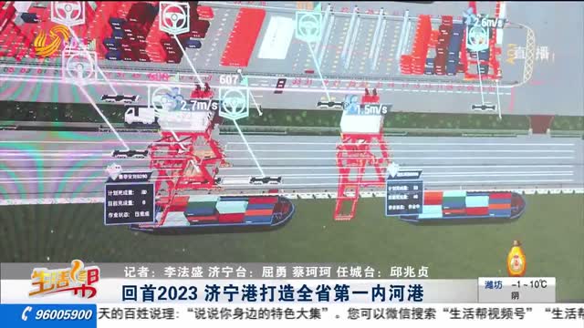 回首2023 济宁港打造全省第一内河港