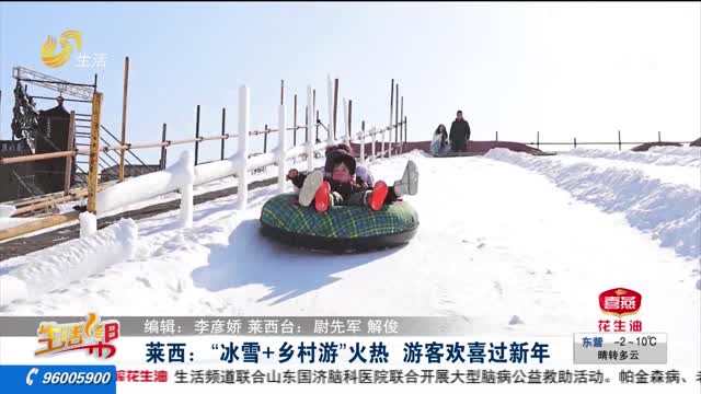 莱西：“冰雪+乡村游”火热  游客欢喜过新年