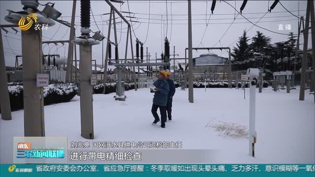 【应对雨雪寒潮天气】山东：全力保障农村电网安全