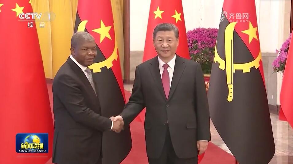 习近平举行仪式欢迎安哥拉总统访华