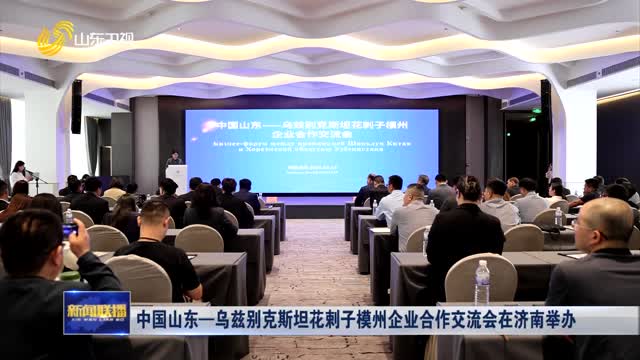 中国山东—乌兹别克斯坦花剌子模州企业合作交流会在济南举办
