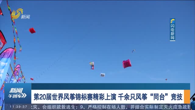 第20届世界风筝锦标赛精彩上演 千余只风筝“同台”竞技