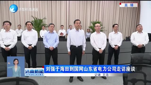 刘强于海田到国网山东省电力公司走访座谈