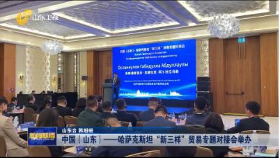 中国（山东）——哈萨克斯坦”新三样”贸易专题对接会举办【好品山东 鲁贸全球】