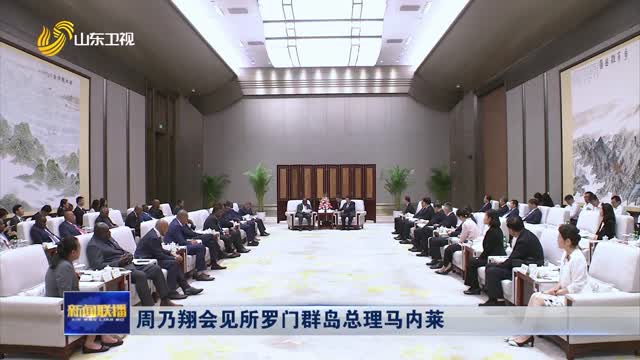 周乃翔会见所罗门群岛总理马内莱