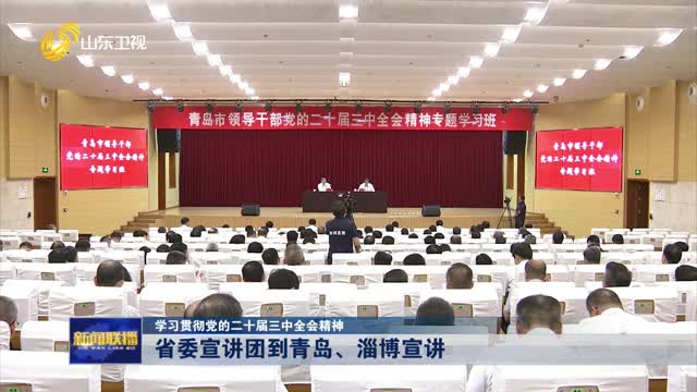 省委宣讲团到青岛、淄博宣讲【学习贯彻党的二十届三中全会精神】