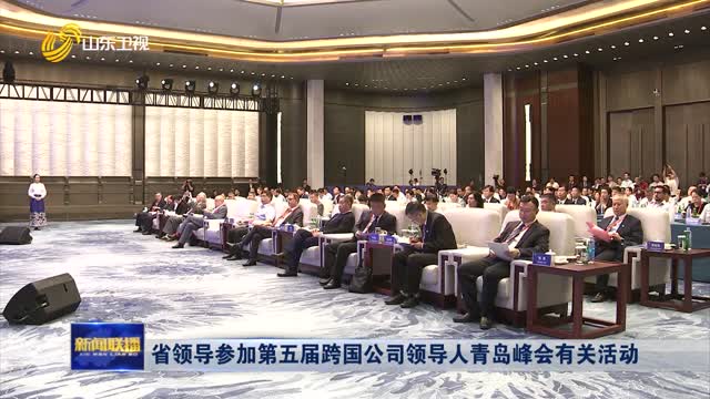 省领导参加第五届跨国公司领导人青岛峰会有关活动