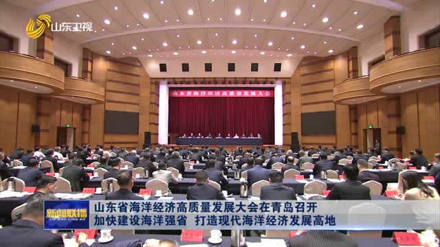 山东省海洋经济高质量发展大会在青岛召开 加快建设海洋强省 打造现代海洋经济发展高地