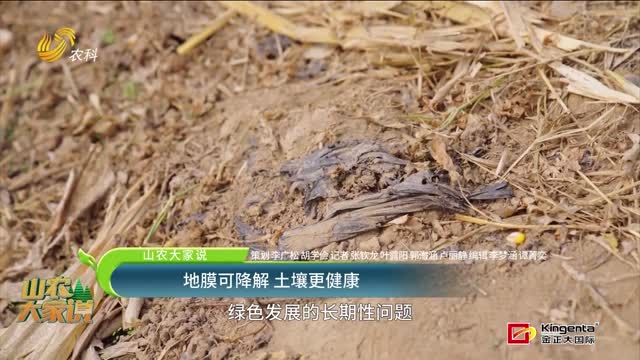 【山農(nóng)大家說】地膜可降解 土壤更健康