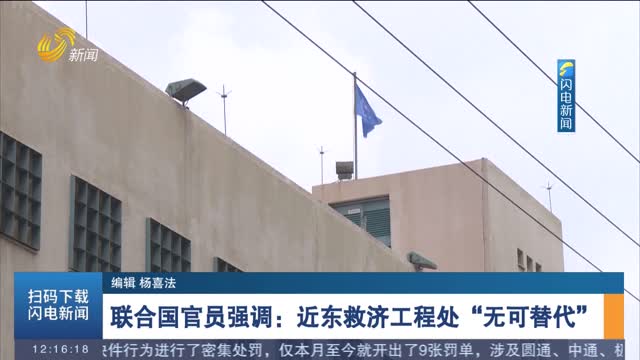 联合国官员强调：近东救济工程处“无可替代”