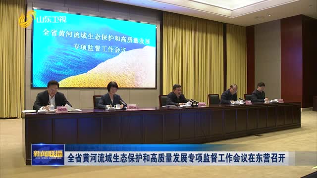 全省黄河流域生态保护和高质量发展专项监督工作会议在东营召开