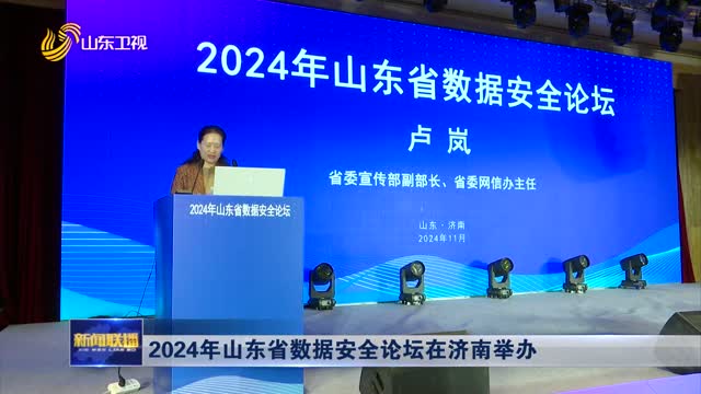 2024年山东省数据安全论坛在济南举办