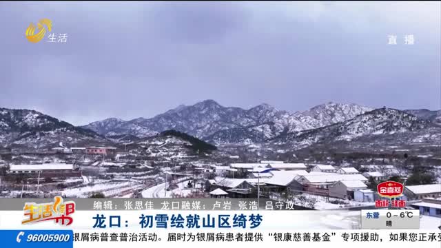 龙口：初雪绘就山区绮梦