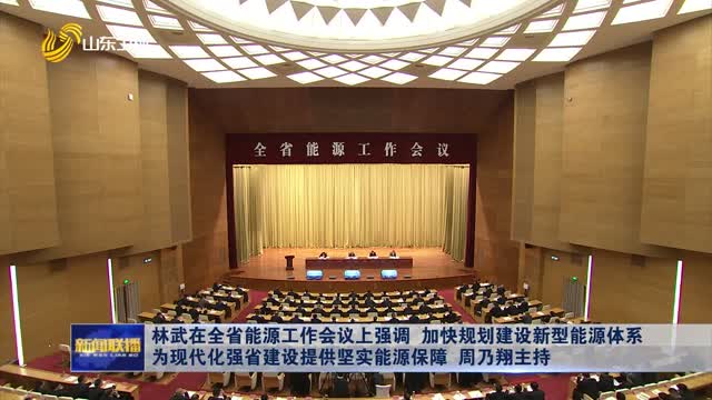 林武在全省能源工作會議上強調 加快規劃建設新型能源體系 為現代化強省建設提供堅實能源保障 周乃翔主持