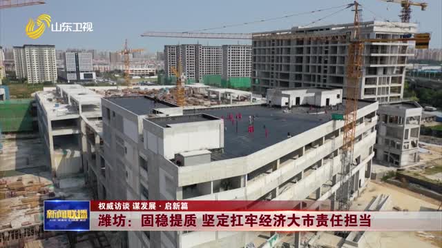 潍坊：固稳提质 坚定扛牢经济大市责任担当【权威访谈 谋发展·启新篇】