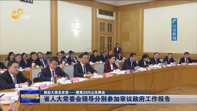 省人大常委会领导分别参加审议政府工作报告 【挑起大梁走在前——聚焦2025山东两会】