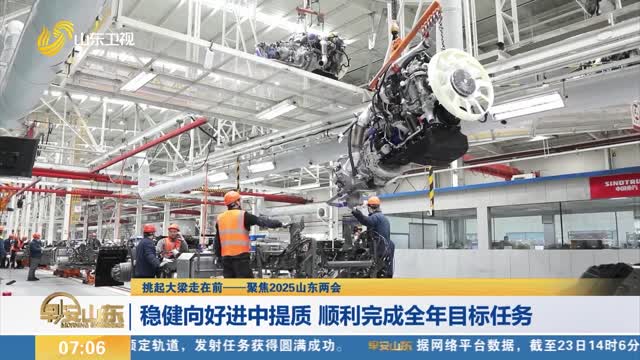 【挑起大梁走在前——聚焦2025山东两会】稳健向好进中提质 顺利完成全年目标任务