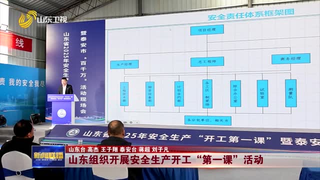 山東組織開展安全生產(chǎn)開工“第一課”活動