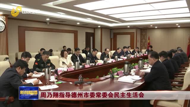 周乃翔指导德州市委常委会民主生活会