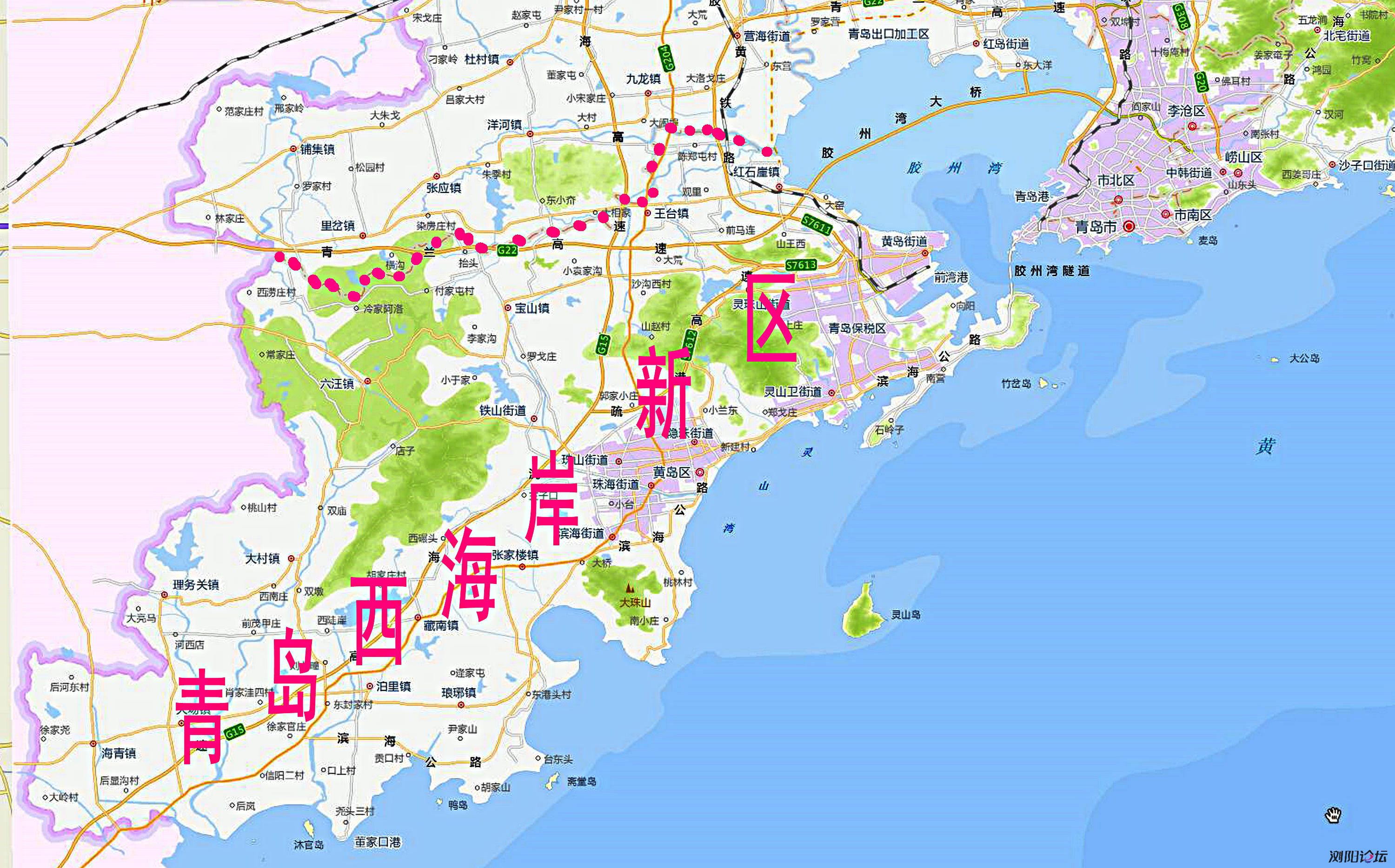 青岛西海岸2020规划图图片