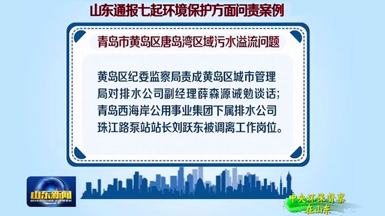 山东通报七起环境保护方面问责案例