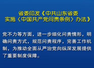 省委印發(fā)《中共山東省委實(shí)施〈中國共產(chǎn)黨問責(zé)條例〉辦法》