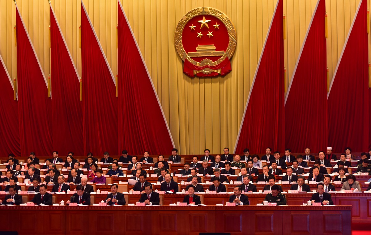 组图:山东省十二届人大六次会议开幕 郭树清作《政府工作报告》