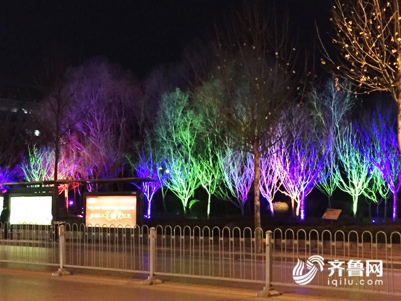 喜迎央视春晚 夜间亮化点燃璀璨泰安