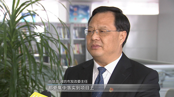 潍坊市发改委主任肖培灵表示:"所有的新旧动能转换,都要集中落实到