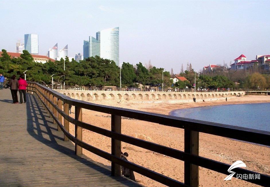 青岛太平角滨海步行道完成 12公里长海岸线完全打通