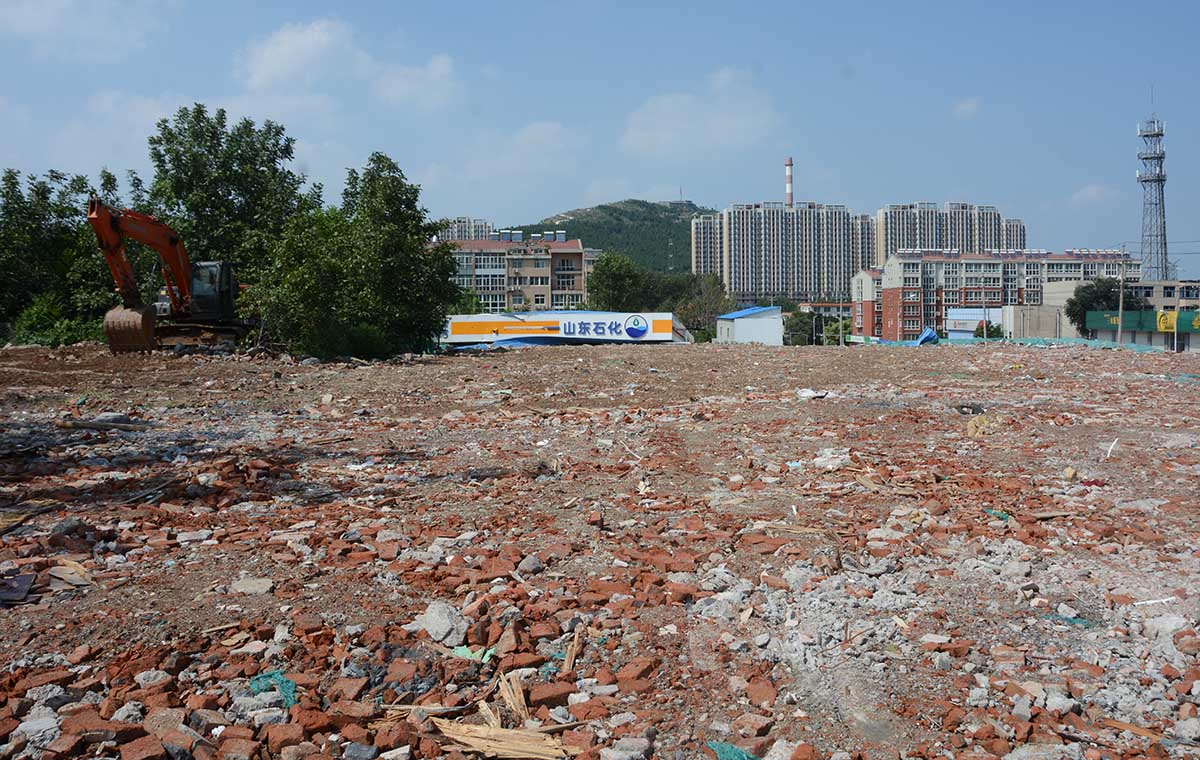 济南旅游路港九路沿线改造9天102处非住宅清零