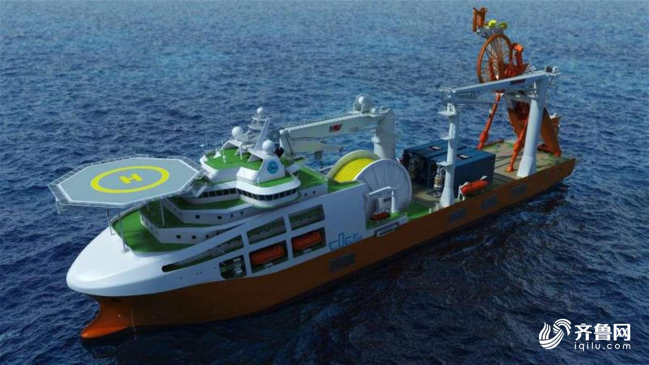 67全球救助救捞大国利器新型深潜水工作母船青岛开工建造