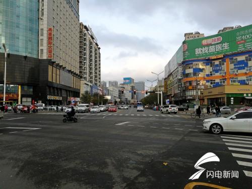 潍坊胜利街微表处路段交通标线加速复原
