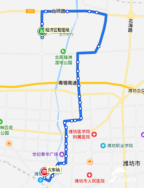 潍坊地铁3号线线路图图片