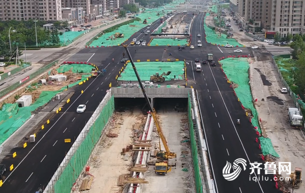 67秒丨路宽超过50米,双向8车道 潍坊这条单幅最宽的城市主干道正式